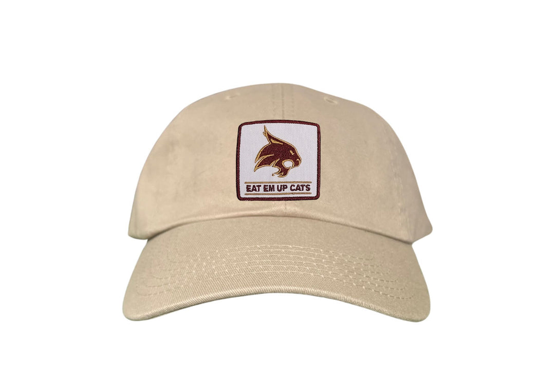 Texas State / Square Supercat Eat Em Up Cats / Curved Bill Trucker TXST010 - 093