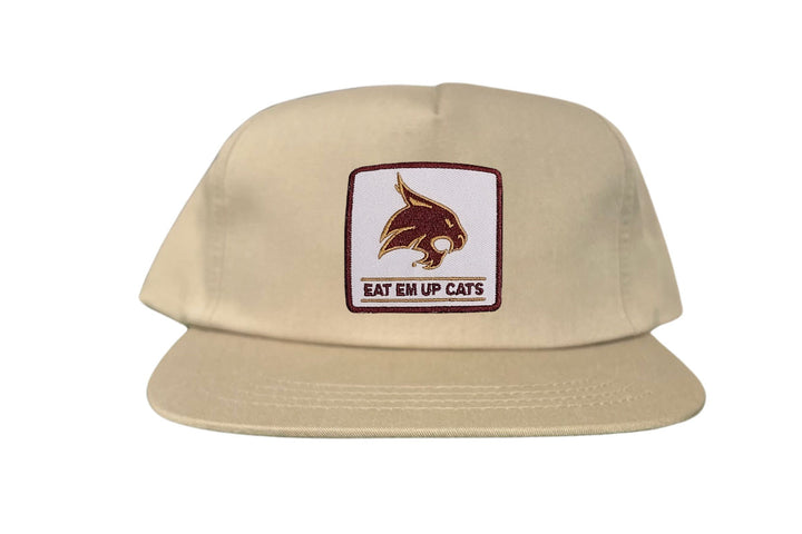 Texas State / Square Supercat Eat Em Up Cats / Curved Bill Trucker TXST010 - 093