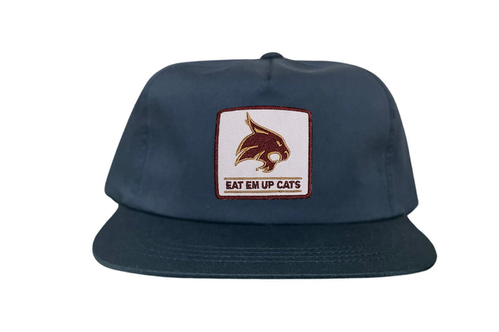 Texas State / Square Supercat Eat Em Up Cats / Curved Bill Trucker TXST010 - 093