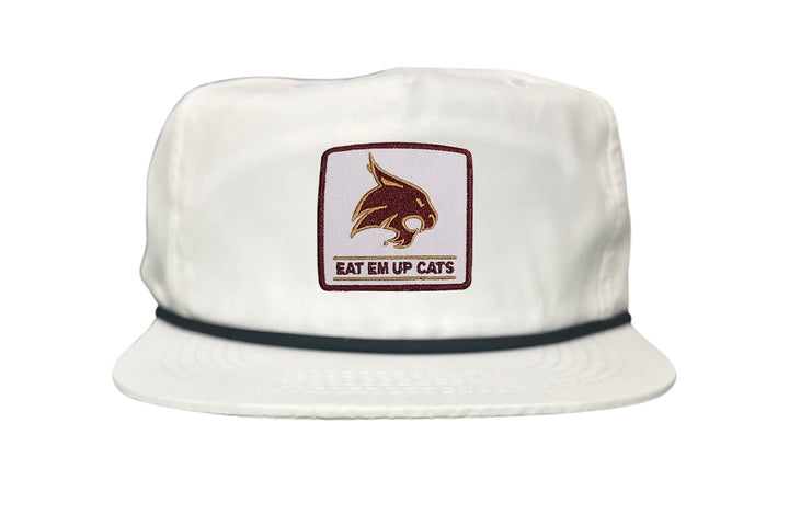 Texas State / Square Supercat Eat Em Up Cats / Curved Bill Trucker TXST010 - 093