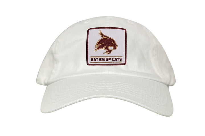 Texas State / Square Supercat Eat Em Up Cats / Curved Bill Trucker TXST010 - 093