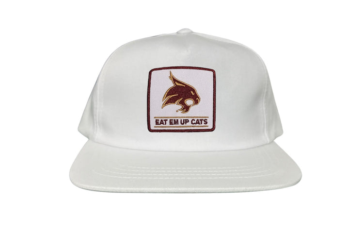 Texas State / Square Supercat Eat Em Up Cats / Curved Bill Trucker TXST010 - 093