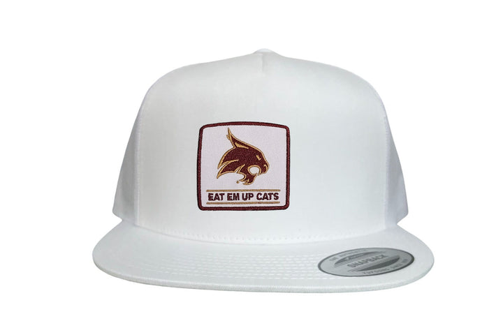 Texas State / Square Supercat Eat Em Up Cats / Curved Bill Trucker TXST010 - 093