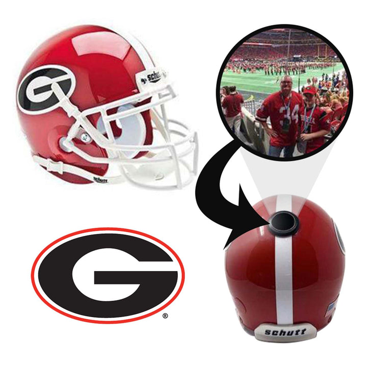 Georgia Bulldogs College Football Collectible Mini Helmet - Picture Inside