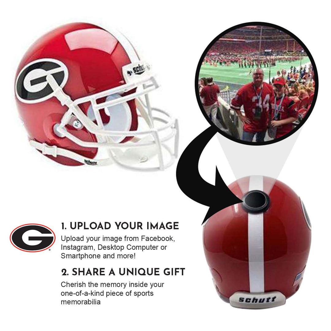 Georgia Bulldogs College Football Collectible Mini Helmet - Picture Inside