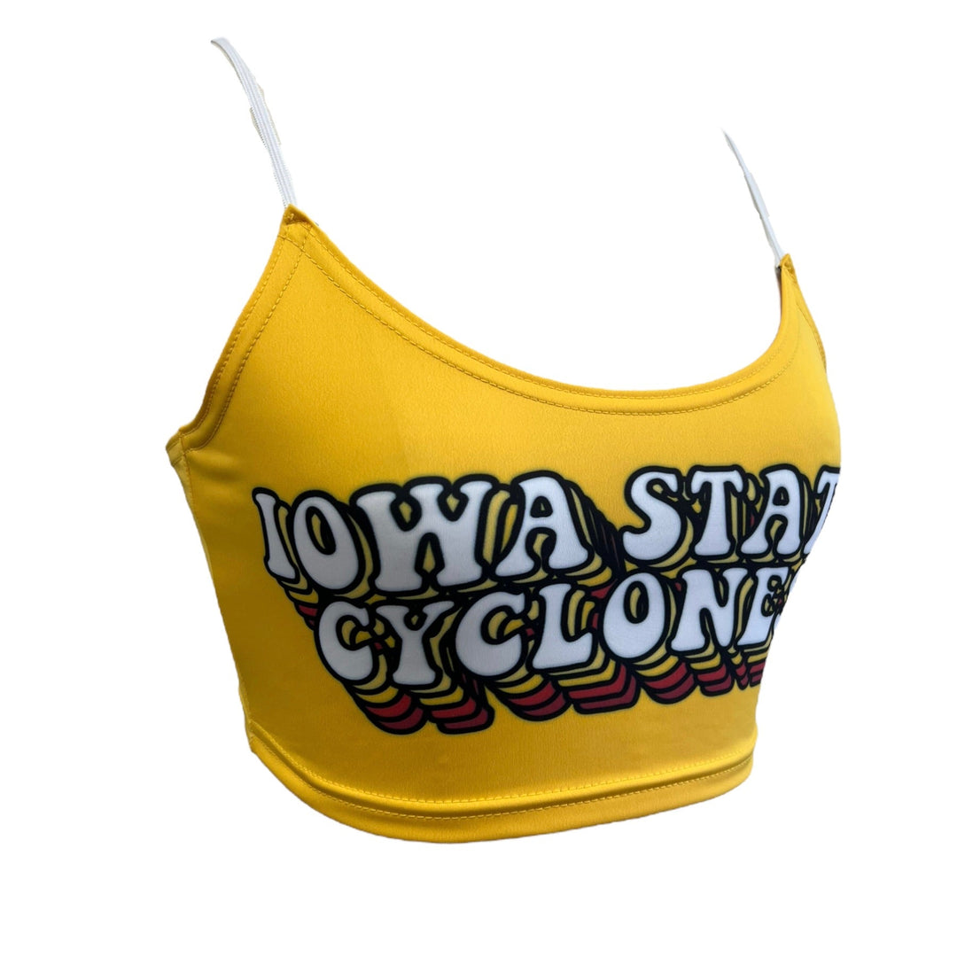 Iowa State Yellow Retro Spaghetti Tank