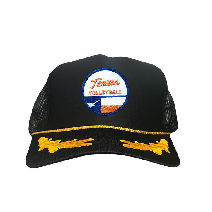 Texas Longhorns Texas Volleyball Flag Circle Patch / Hats / 031 / UT9199 / MM
