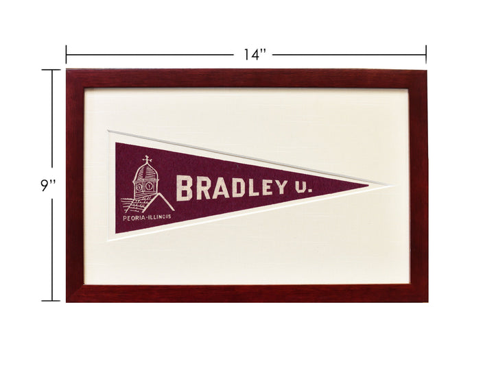 Vintage Bradley University Hormel Pennant