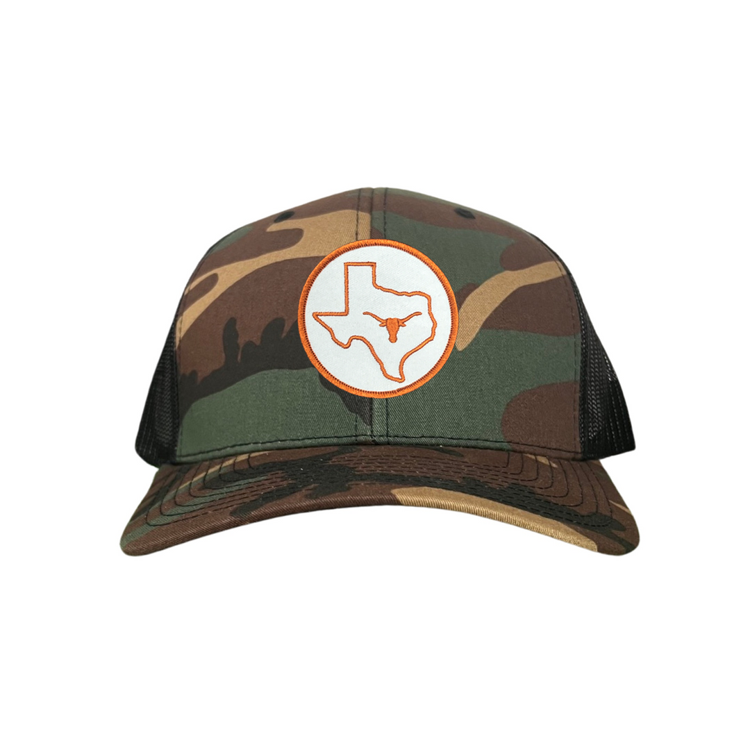 Texas Longhorns Circle State with Steer Head / Hats / 044 / UT9038 / KC