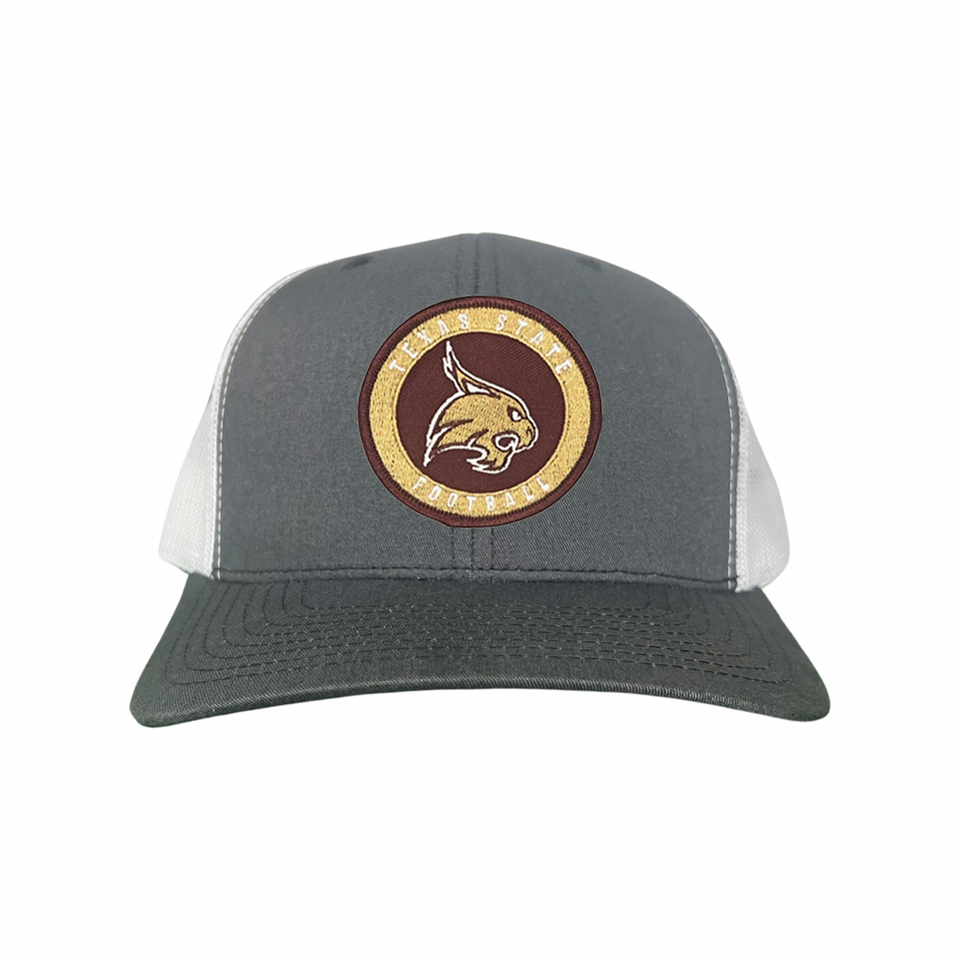 Texas State Football Supercat Circle Patch / Hats 094 /  TXST016 / MM