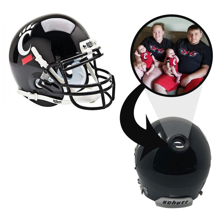 Cincinnati Bearcats College Mini Helmet - Custom Photo Collectible