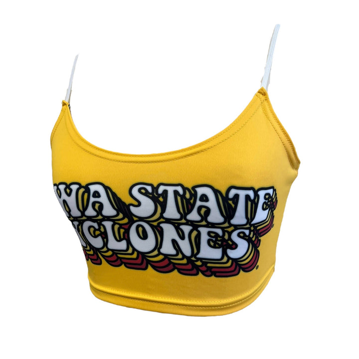 Iowa State Yellow Retro Spaghetti Tank