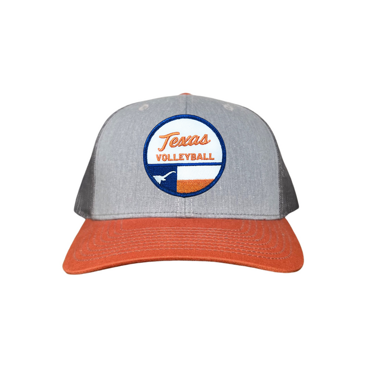 Texas Longhorns Texas Volleyball Flag Circle Patch / Hats / 031 / UT9199 / MM