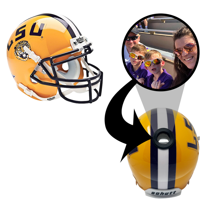 LSU Tigers College Football Collectible Mini Helmet - Picture Inside - FANZ Collectibles