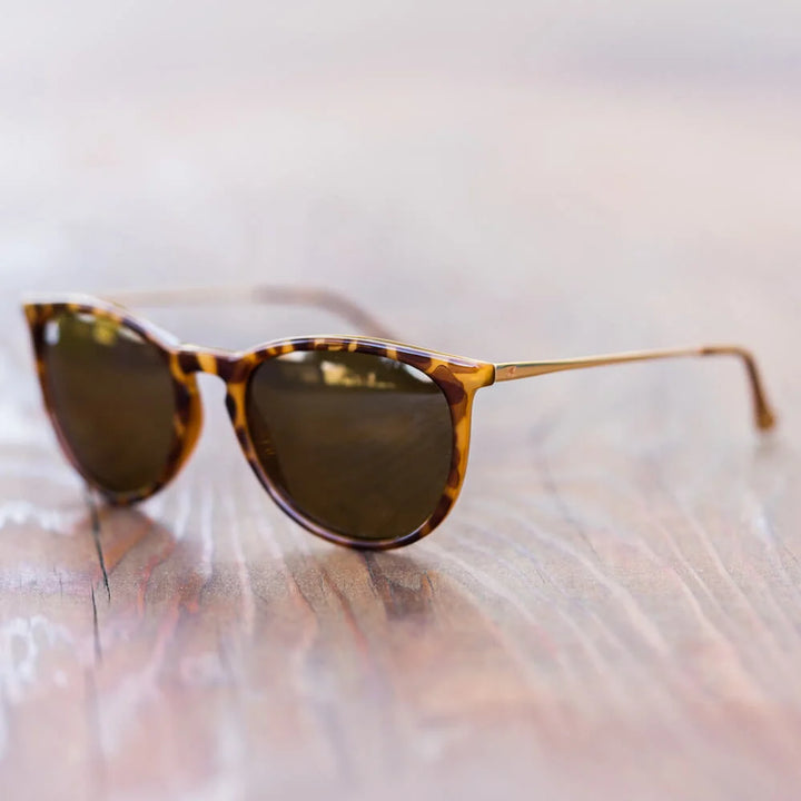 Glossy Blonde Tortoise Shell / Amber Mary Janes