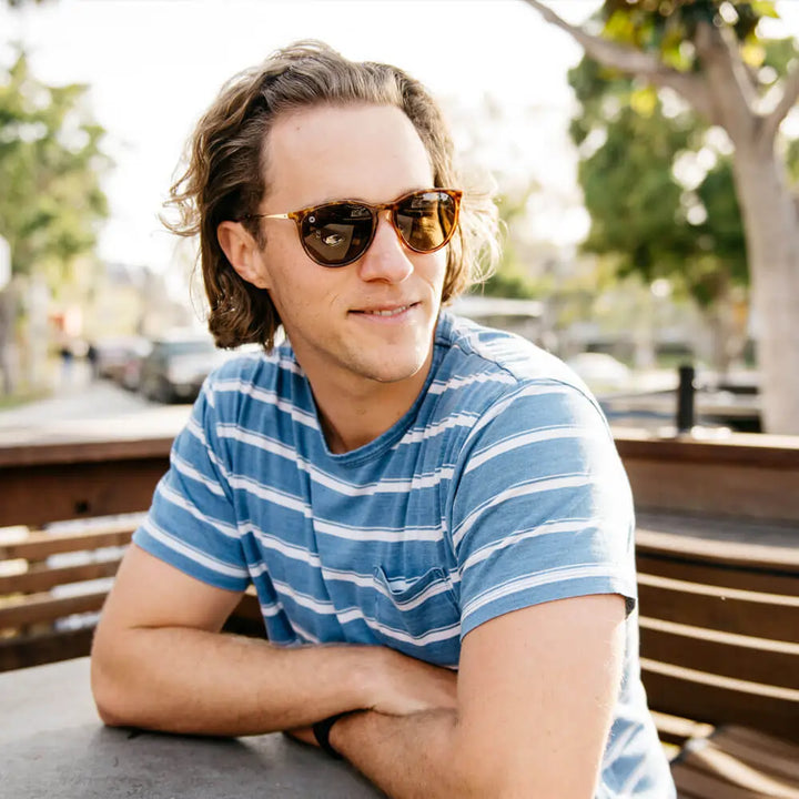 Glossy Blonde Tortoise Shell / Amber Mary Janes