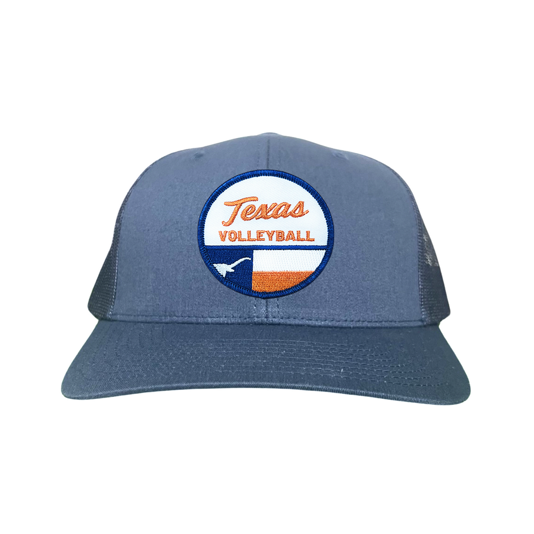 Texas Longhorns Texas Volleyball Flag Circle Patch / Hats / 031 / UT9199 / MM