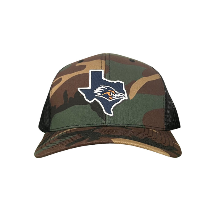 UTSA State of Texas with Roadrunner / Curved Bill Mesh Snapback / 152 / UTSA006 / MM