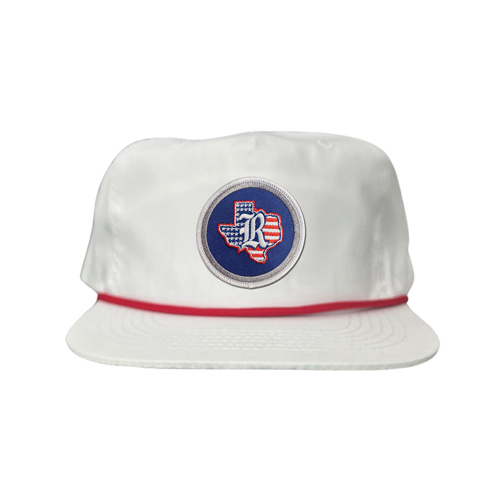 Rice University / State of Texas American Flag Circle Patch / Curved Bill Mesh Snapback / 165 / Rice001 / MM