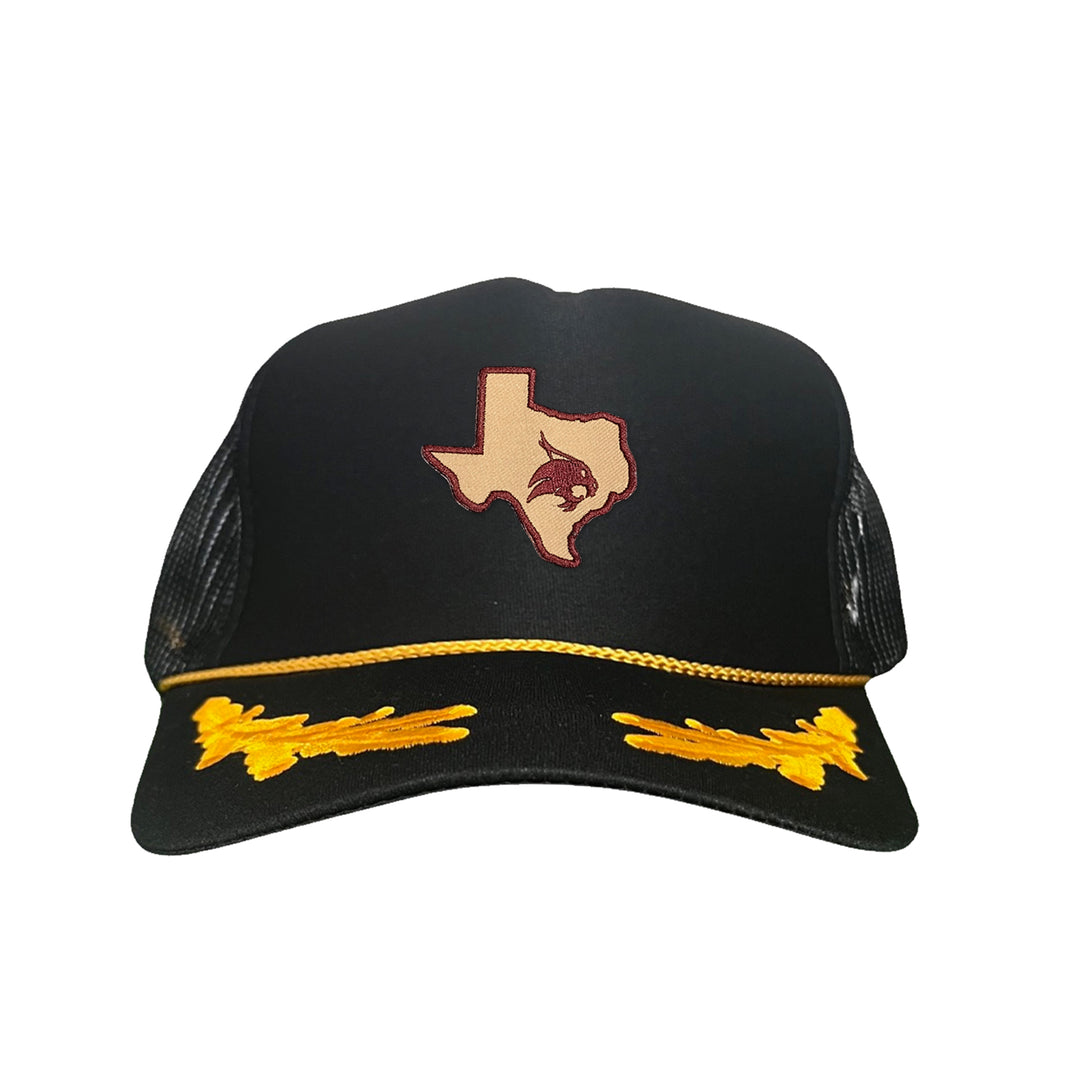 Texas State / State of Texas Supercat / Curved Bill Mesh Snapback / TXST004 / 095