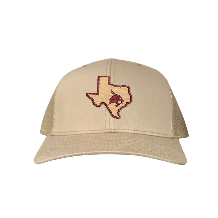 Texas State / State of Texas Supercat / Curved Bill Mesh Snapback / TXST004 / 095