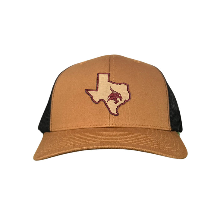 Texas State / State of Texas Supercat / Curved Bill Mesh Snapback / TXST004 / 095