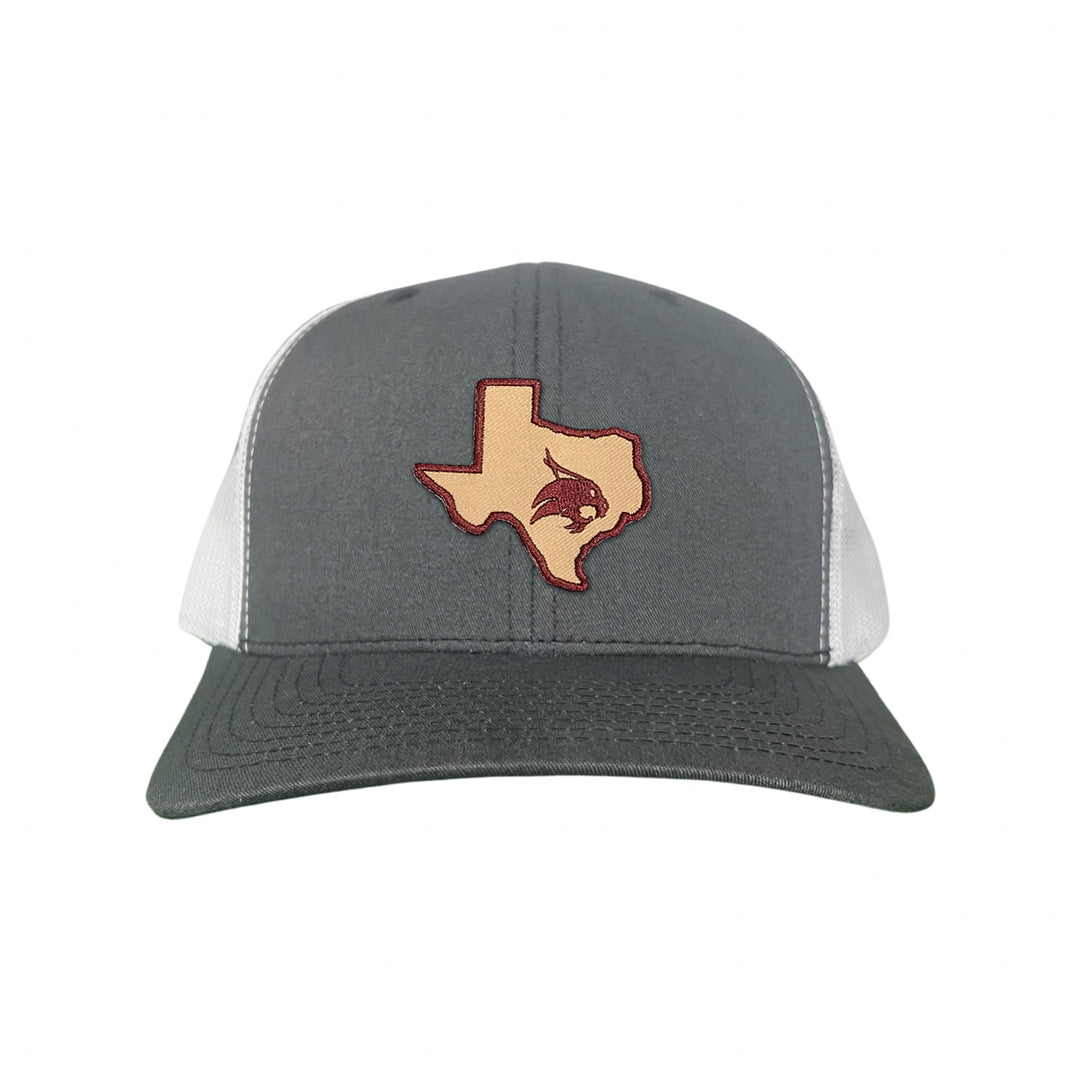 Texas State / State of Texas Supercat / Curved Bill Mesh Snapback / TXST004 / 095