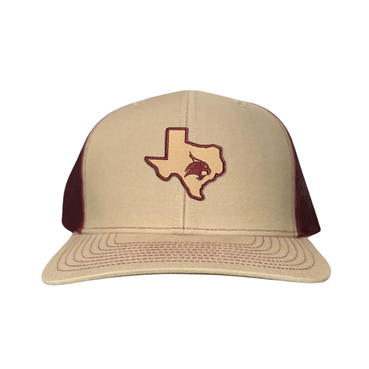 Texas State / State of Texas Supercat / Curved Bill Mesh Snapback / TXST004 / 095