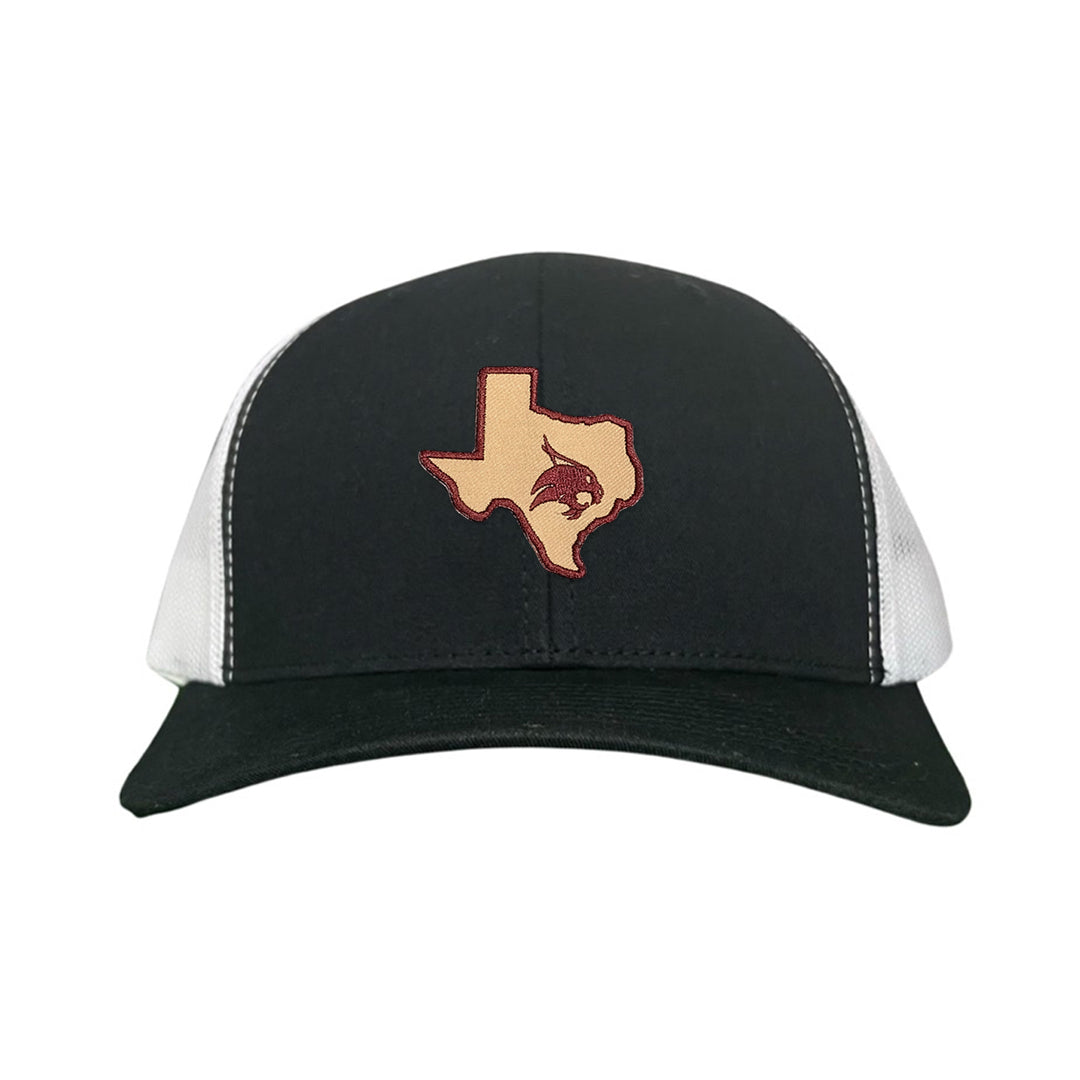 Texas State / State of Texas Supercat / Curved Bill Mesh Snapback / TXST004 / 095