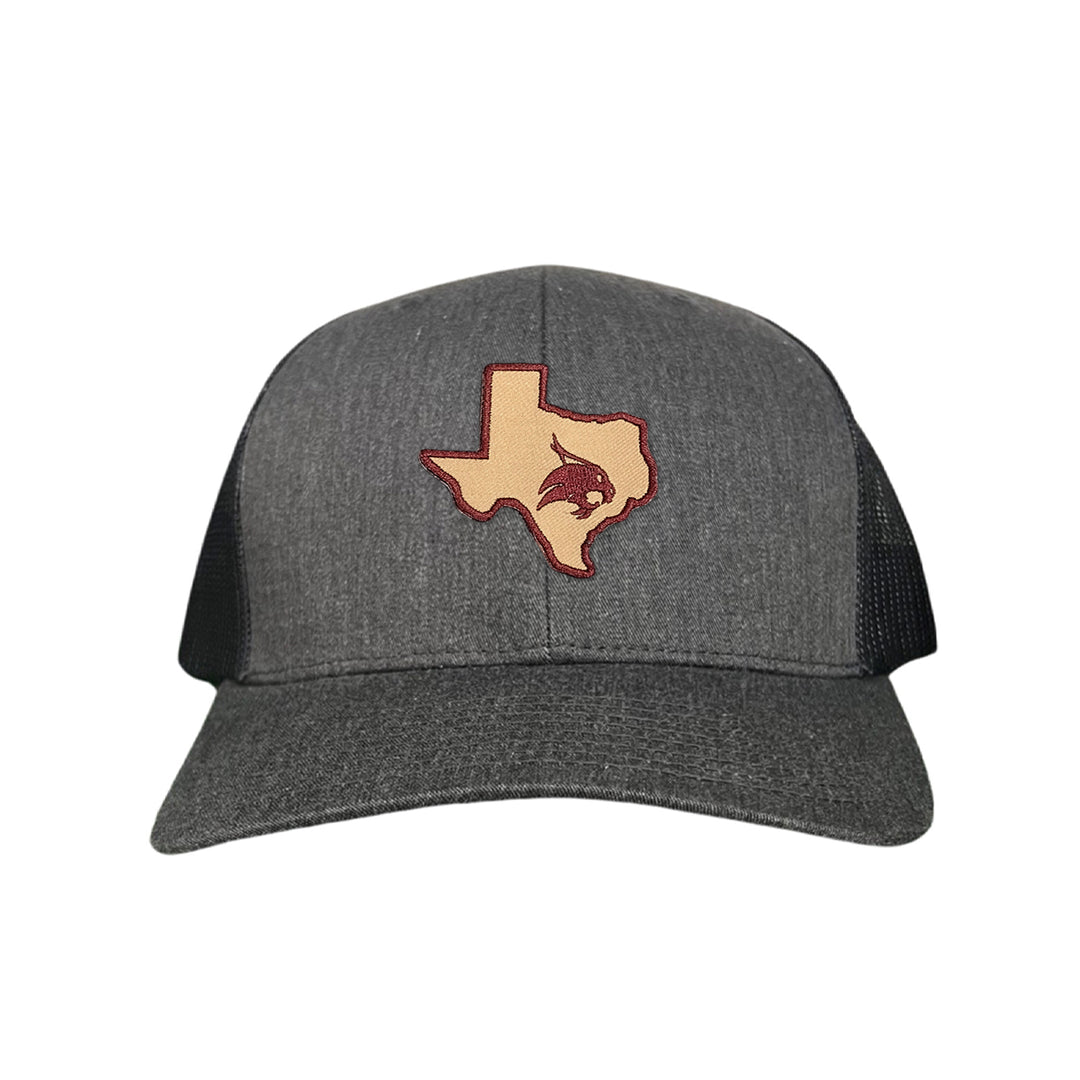 Texas State / State of Texas Supercat / Curved Bill Mesh Snapback / TXST004 / 095