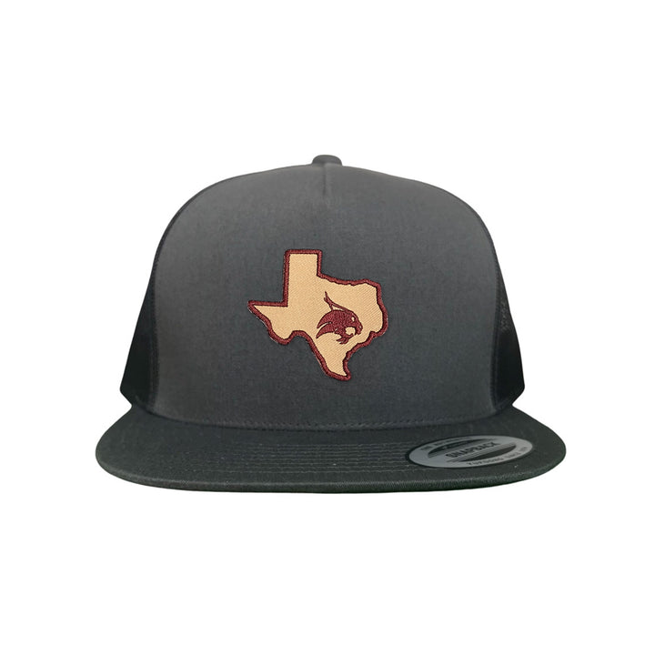 Texas State / State of Texas Supercat / Curved Bill Mesh Snapback / TXST004 / 095