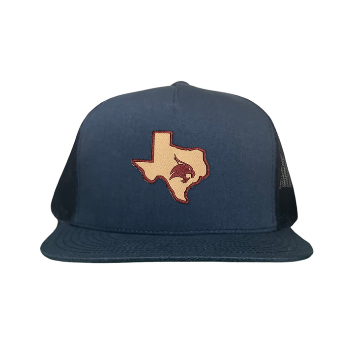 Texas State / State of Texas Supercat / Curved Bill Mesh Snapback / TXST004 / 095