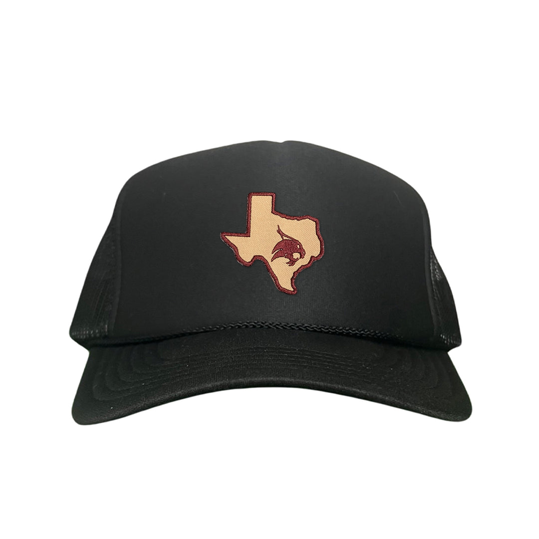 Texas State / State of Texas Supercat / Curved Bill Mesh Snapback / TXST004 / 095