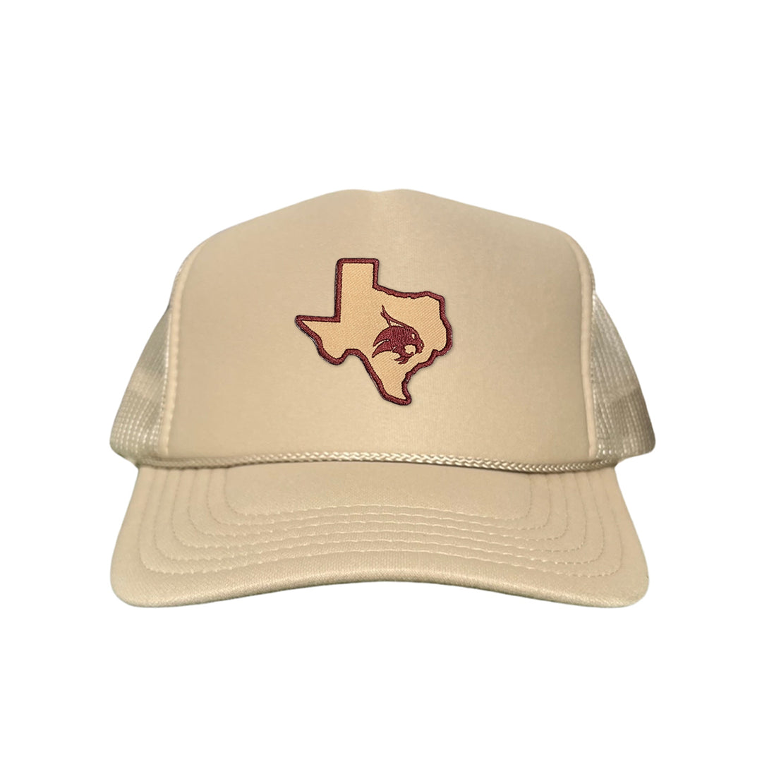 Texas State / State of Texas Supercat / Curved Bill Mesh Snapback / TXST004 / 095