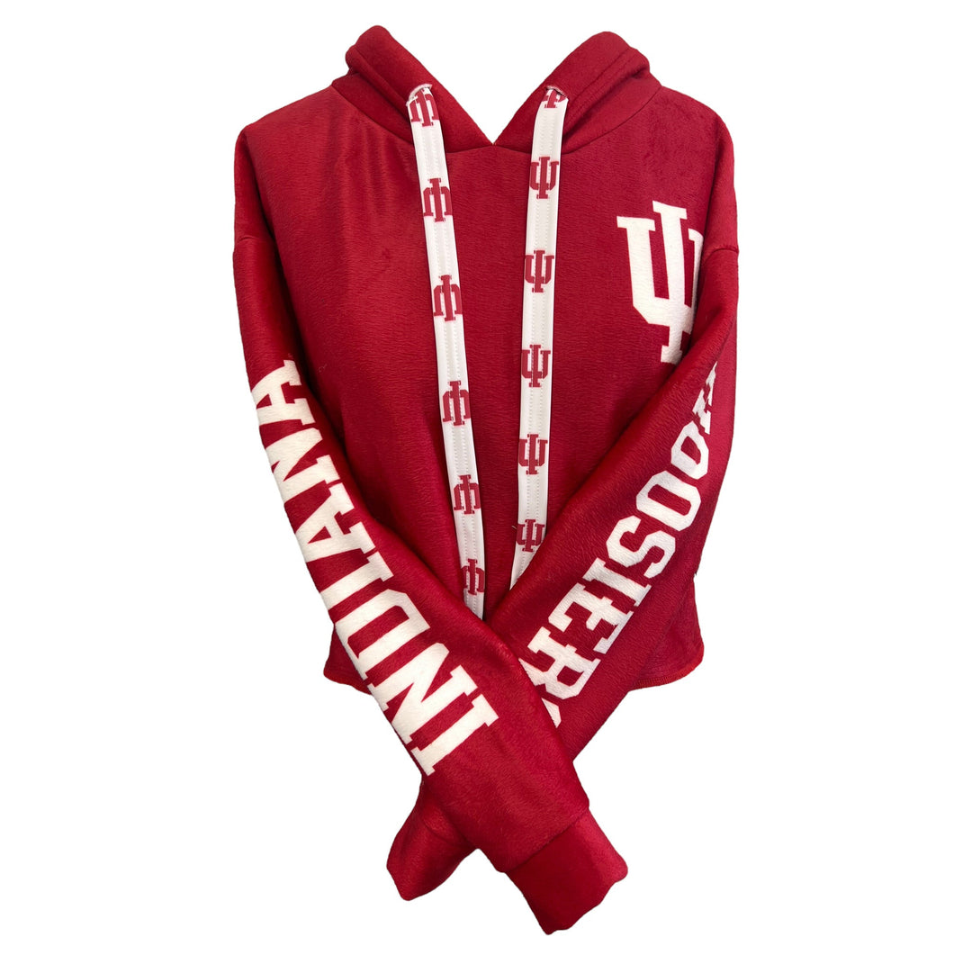 Indiana Hoosiers Crimson Varsity Furry Hoodie