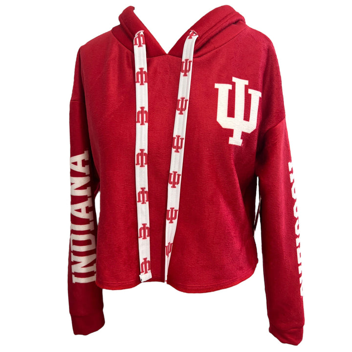 Indiana Hoosiers Crimson Varsity Furry Hoodie