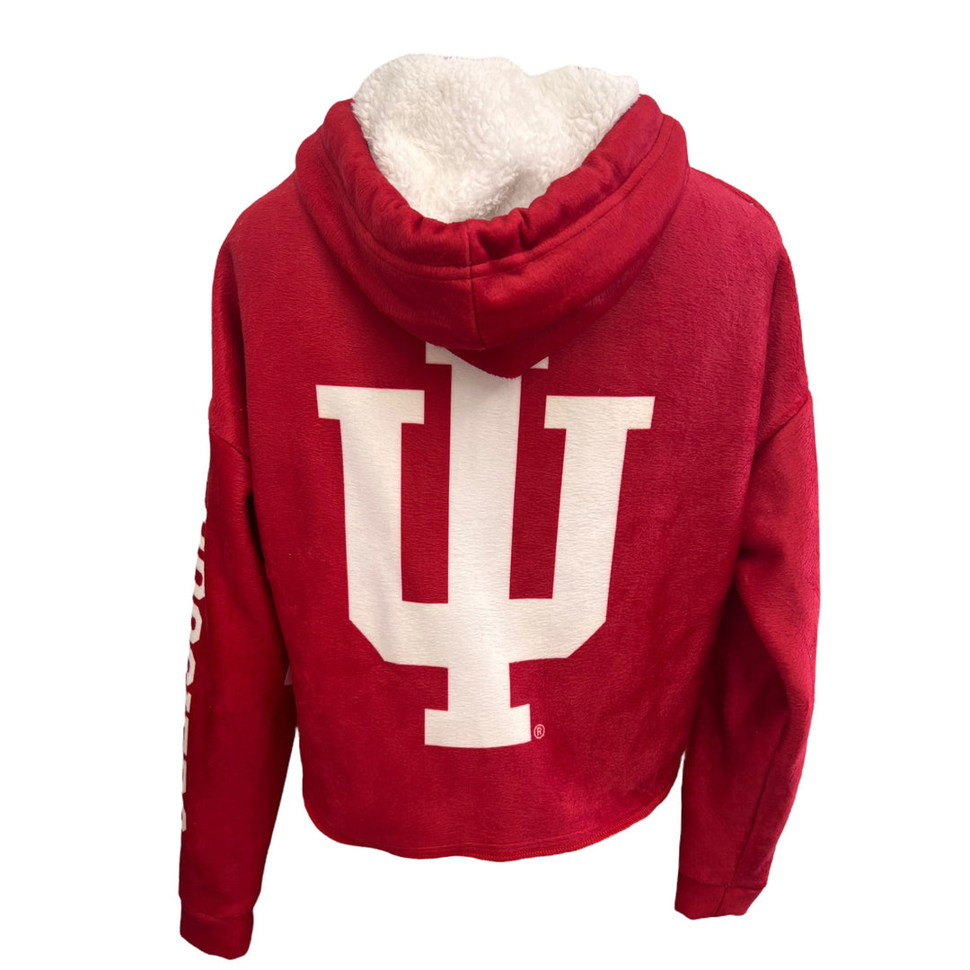 Indiana Hoosiers Crimson Varsity Furry Hoodie