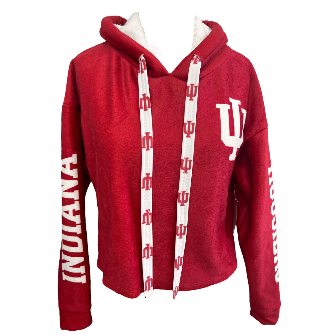 Indiana Hoosiers Crimson Varsity Furry Hoodie