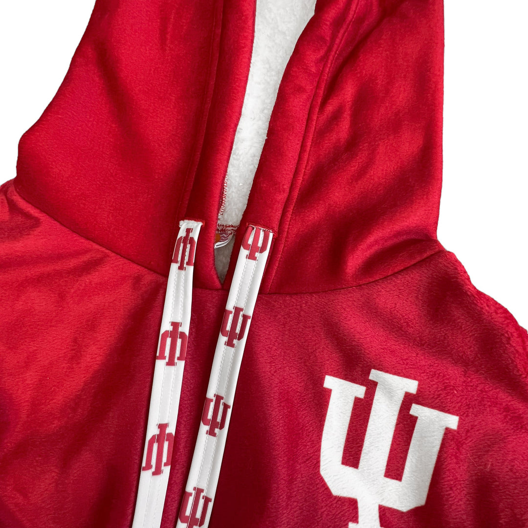 Indiana Hoosiers Crimson Varsity Furry Hoodie