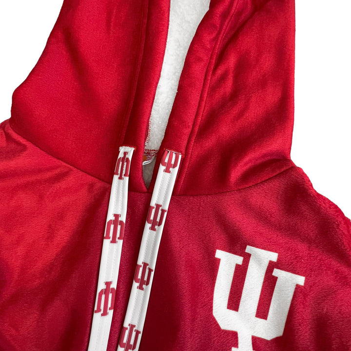 Indiana Hoosiers Crimson Varsity Furry Hoodie