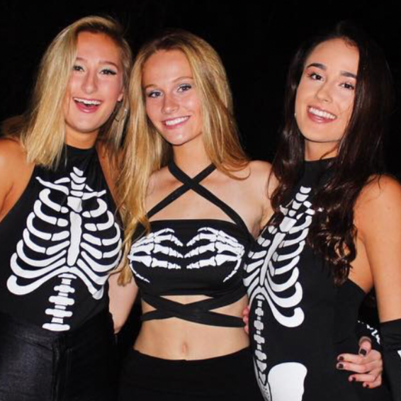 Skeleton Black Multiway Bandeau