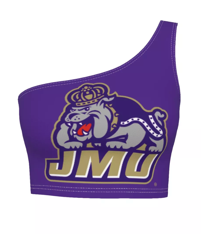 JMU Purple One Shoulder Top