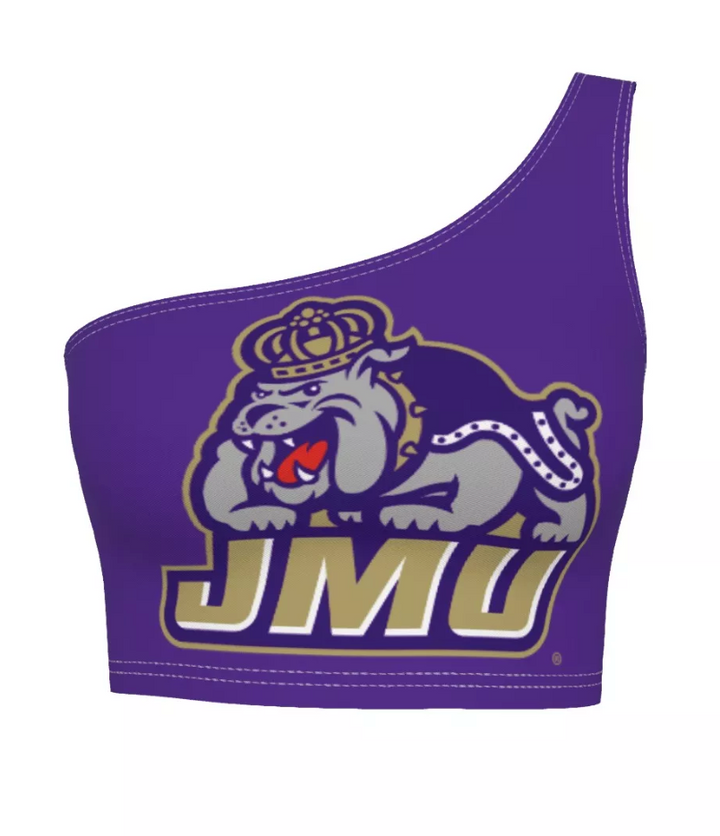 JMU Purple One Shoulder Top