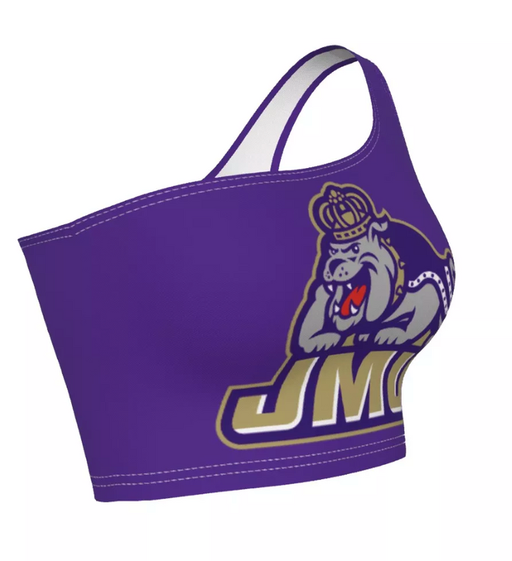 JMU Purple One Shoulder Top