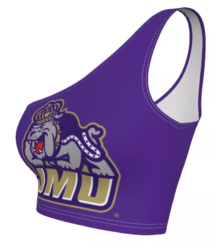 JMU Purple One Shoulder Top