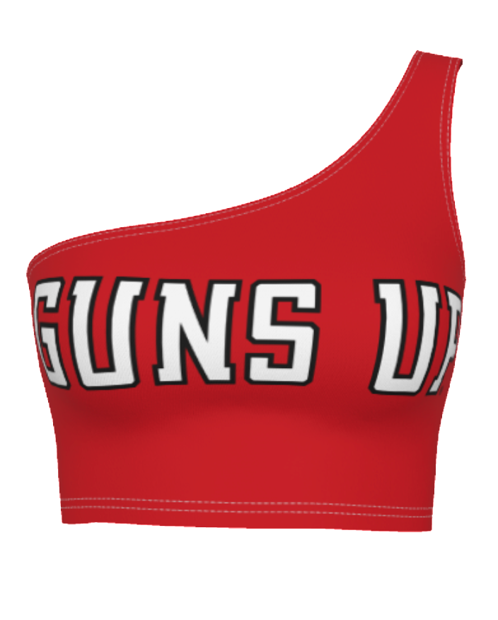 Texas Tech Guns Up One Shoulder Top
