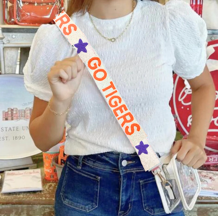 Clemson Go Tigers Purse Strap