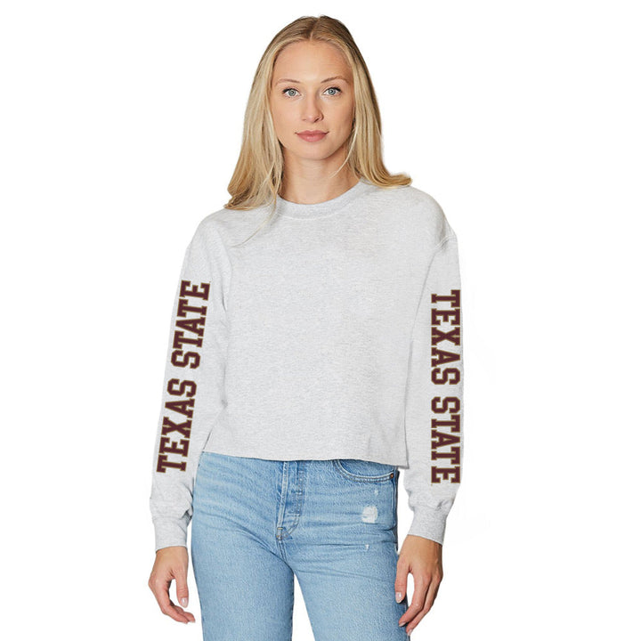 Texas State Varsity Gray Crewneck