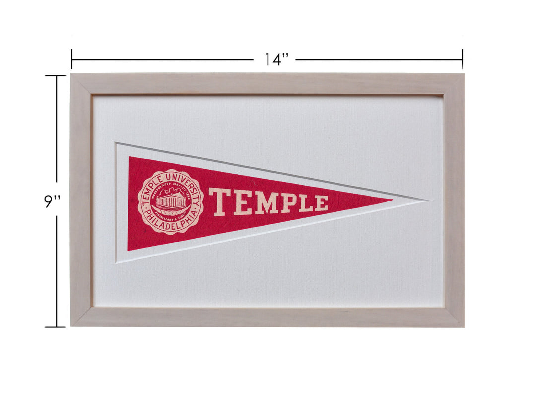 Vintage Temple University Hormel Pennant