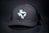Texas Longhorns Black White Steer Head State Rubber Patch / Hats / 235 / UT9064 / MM
